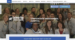 Desktop Screenshot of confederateridgeanimalhospital.com