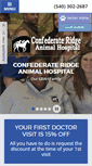 Mobile Screenshot of confederateridgeanimalhospital.com